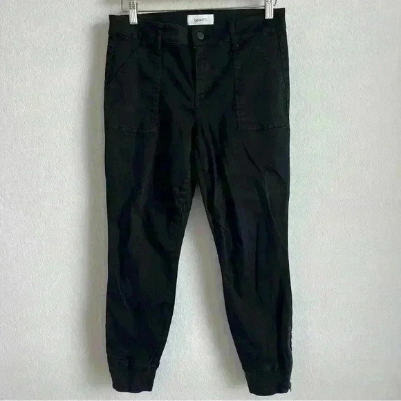 Level 99‎ Black Lara Joggers Ankle Zip Size 28 - Picture 5 of 13